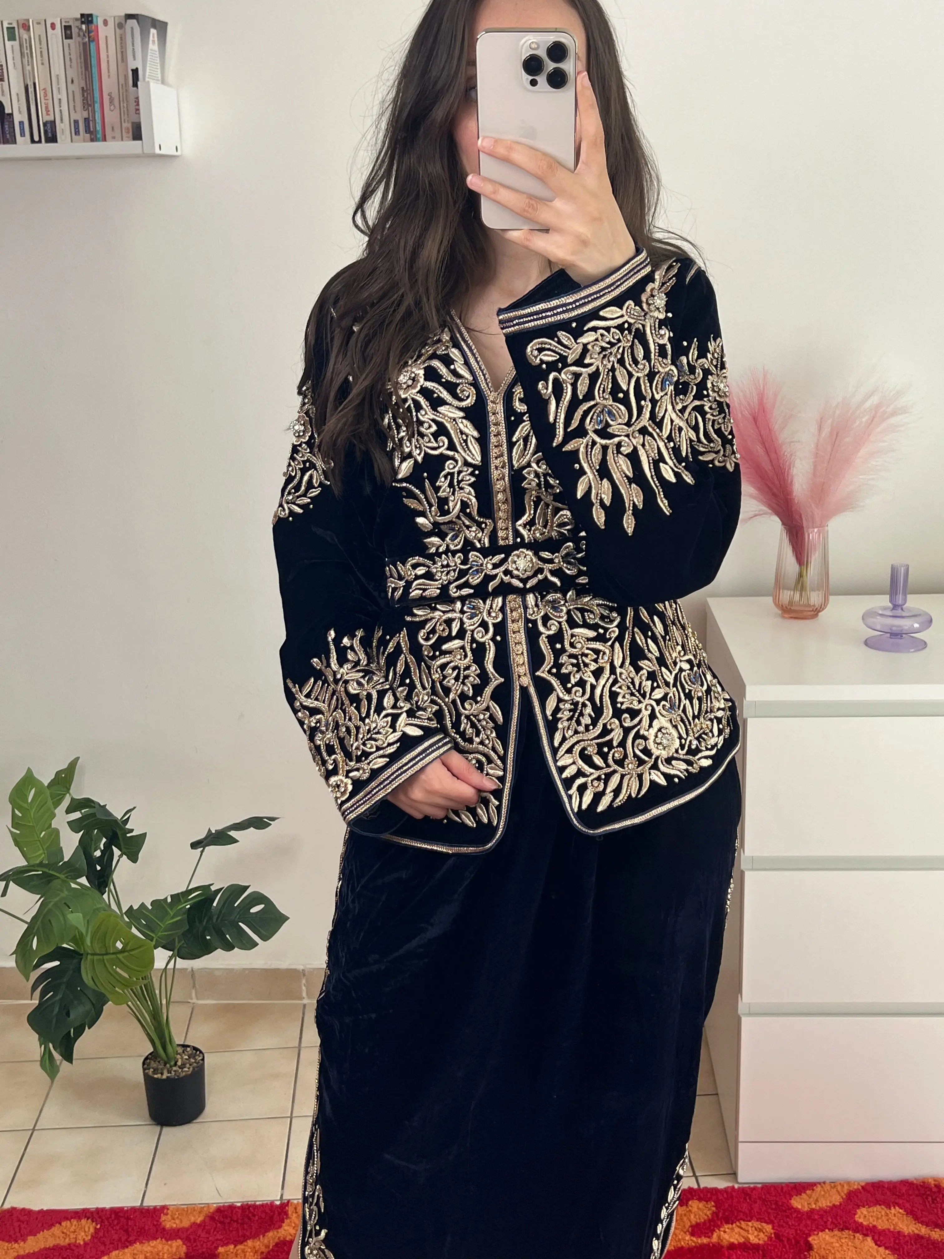 Karakou Bleu Nuit Velours Amrah