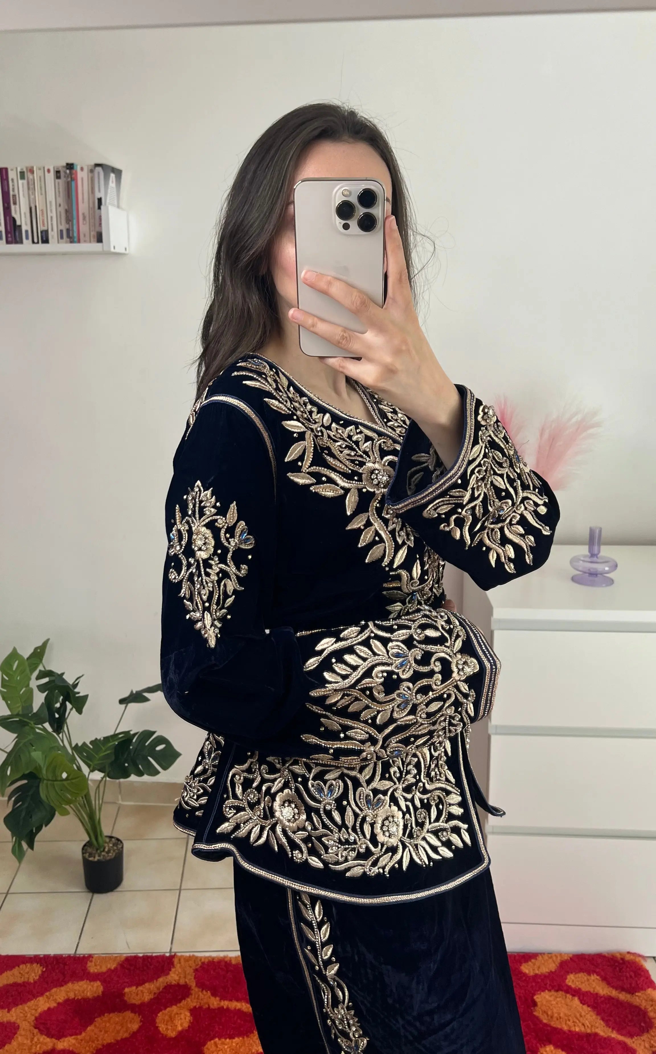 Karakou Bleu Nuit Velours Amrah