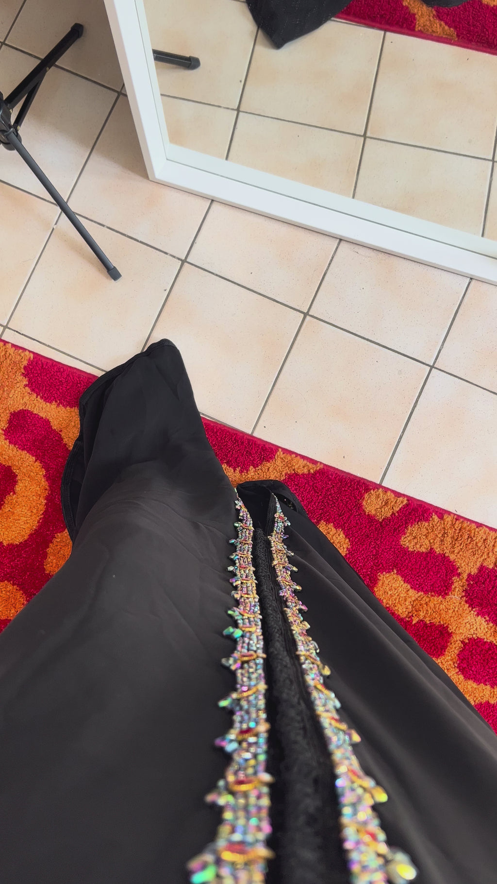 Caftan Noir Nuit Ètoilée