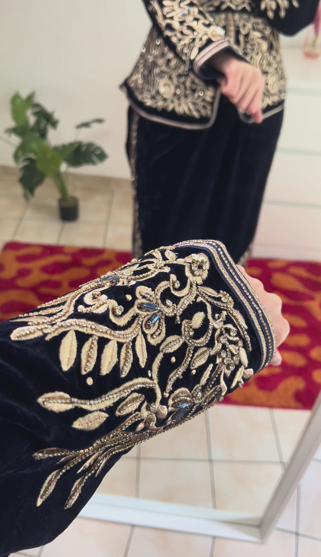 Karakou Bleu Nuit en Velours