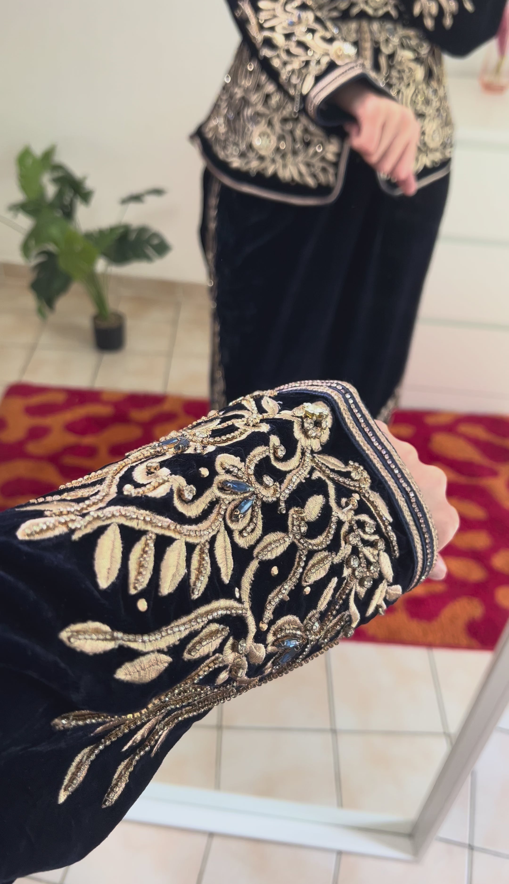 Karakou Bleu Nuit en Velours